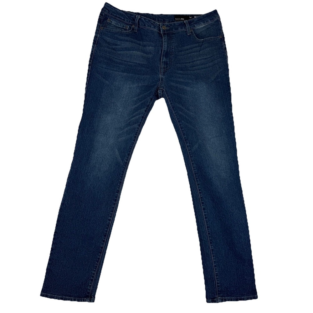 WXYZ MFG CO Nomad Slim Fit Men's Jeans Tag 36x32 Fit 36x31 Blue Stretch Denim